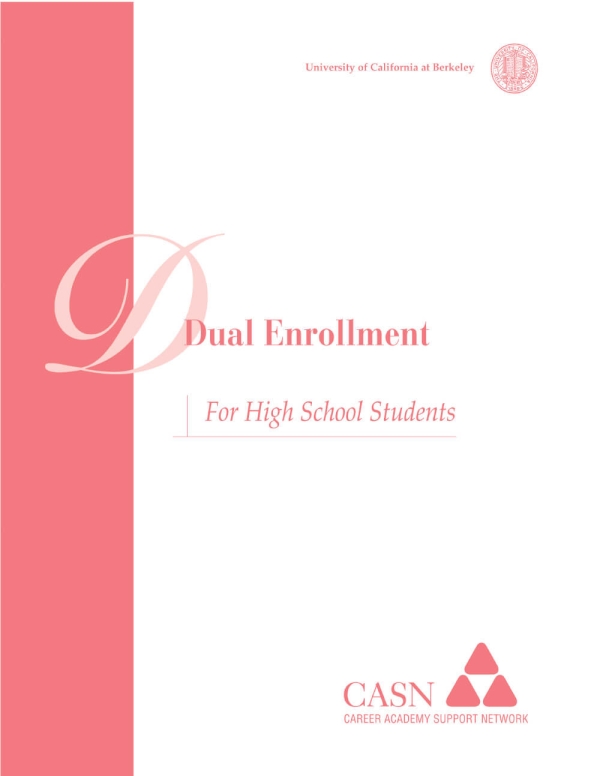 Dual Enrollment for High School Students