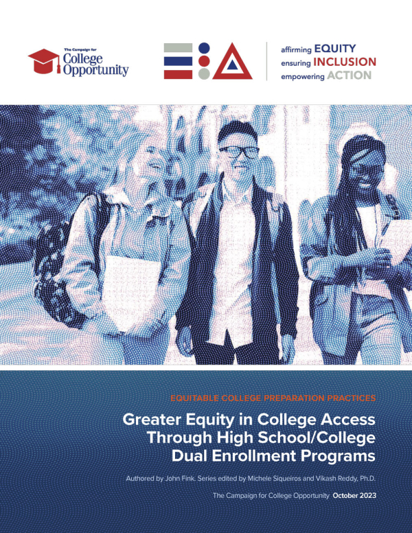 Greater Equity in College Access Through High School/College Dual Enrollment Programs