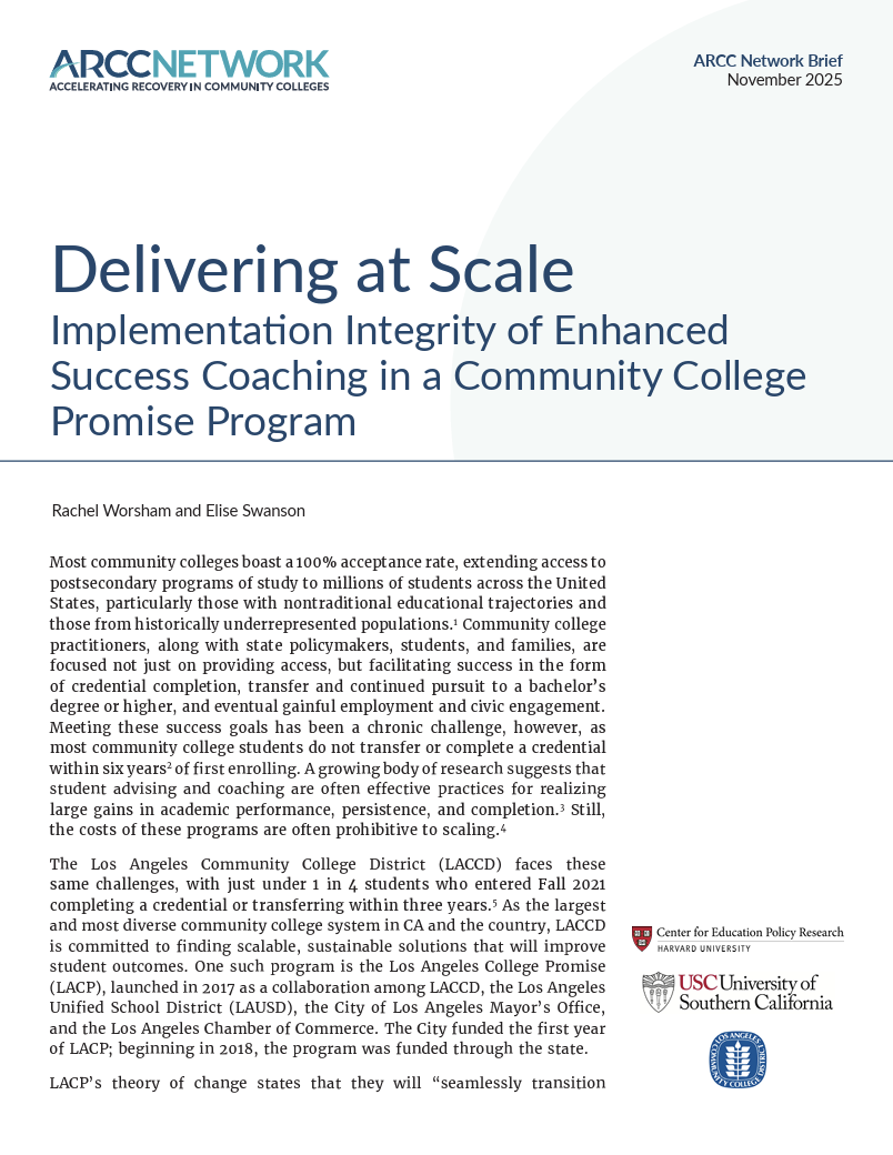 Cover of ARCC report