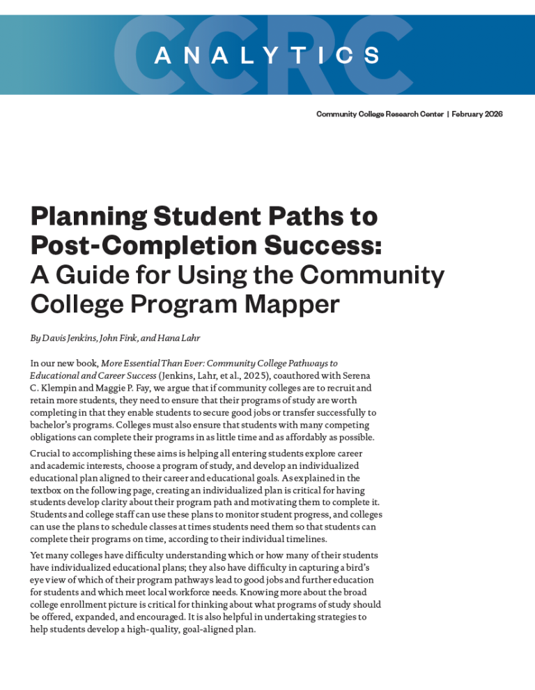 Community College Research Center