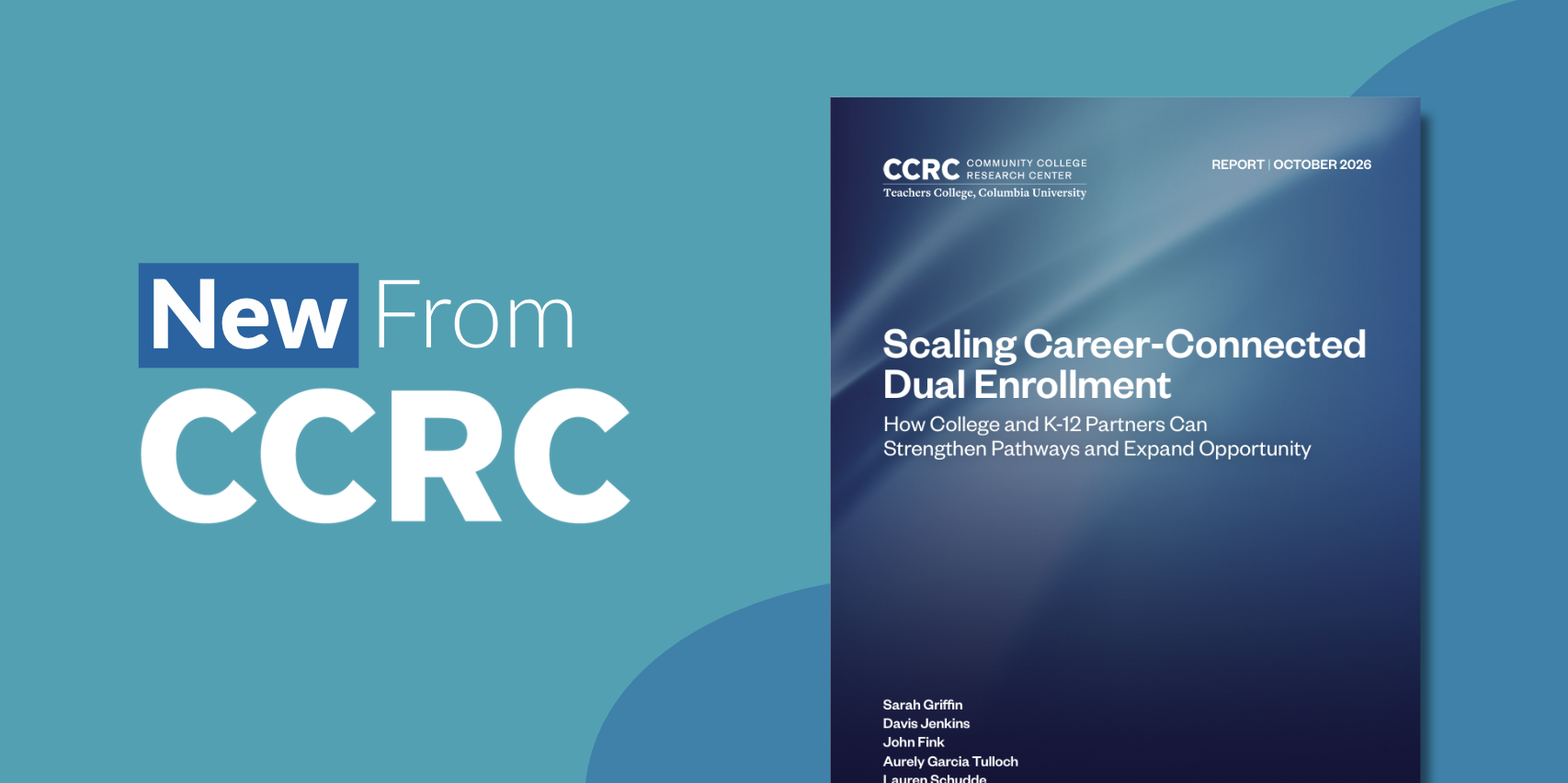 New from CCRC with thumbnail of report cover